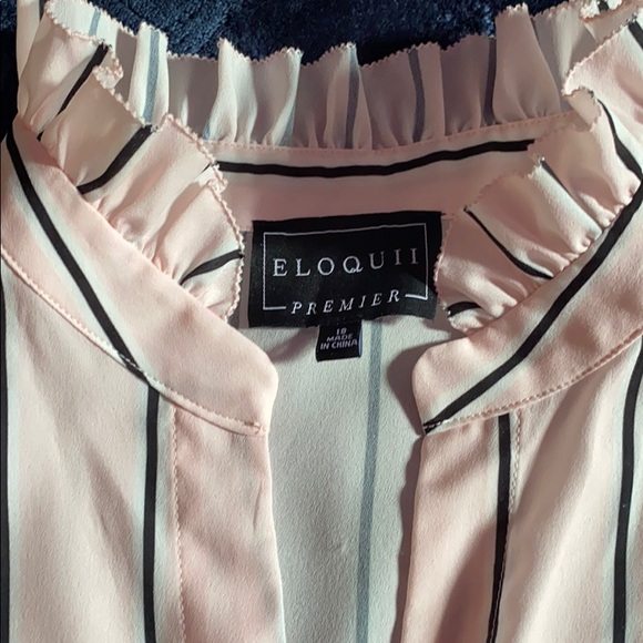 2 ELOQUII Plus Size Button Down Blouses - Picture 2 of 7